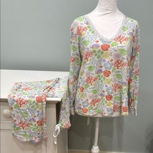 The Beaufort Bonnet Company Colorful coral Pajama Set